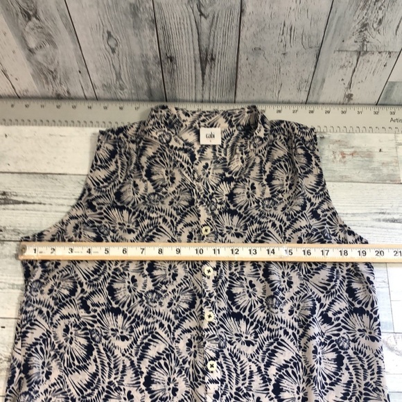 Cabi Plaza Sleeveless Top Small - Picture 8 of 9